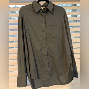 NWOT Reformation Women's Gray Button Down Shirt